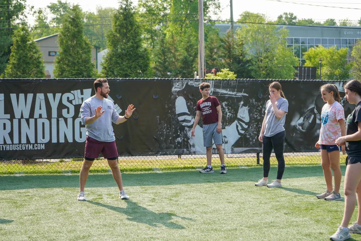 Varsity House athletes training