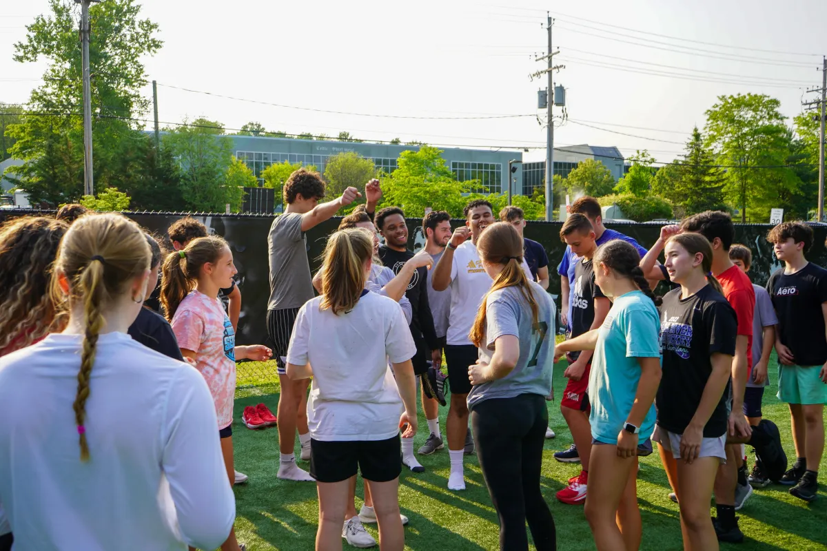 Varsity House athletes training